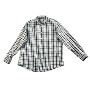 Brooks Brothers Mens Shirt XL Green Blue Check Regent Fit Button Down No-Iron